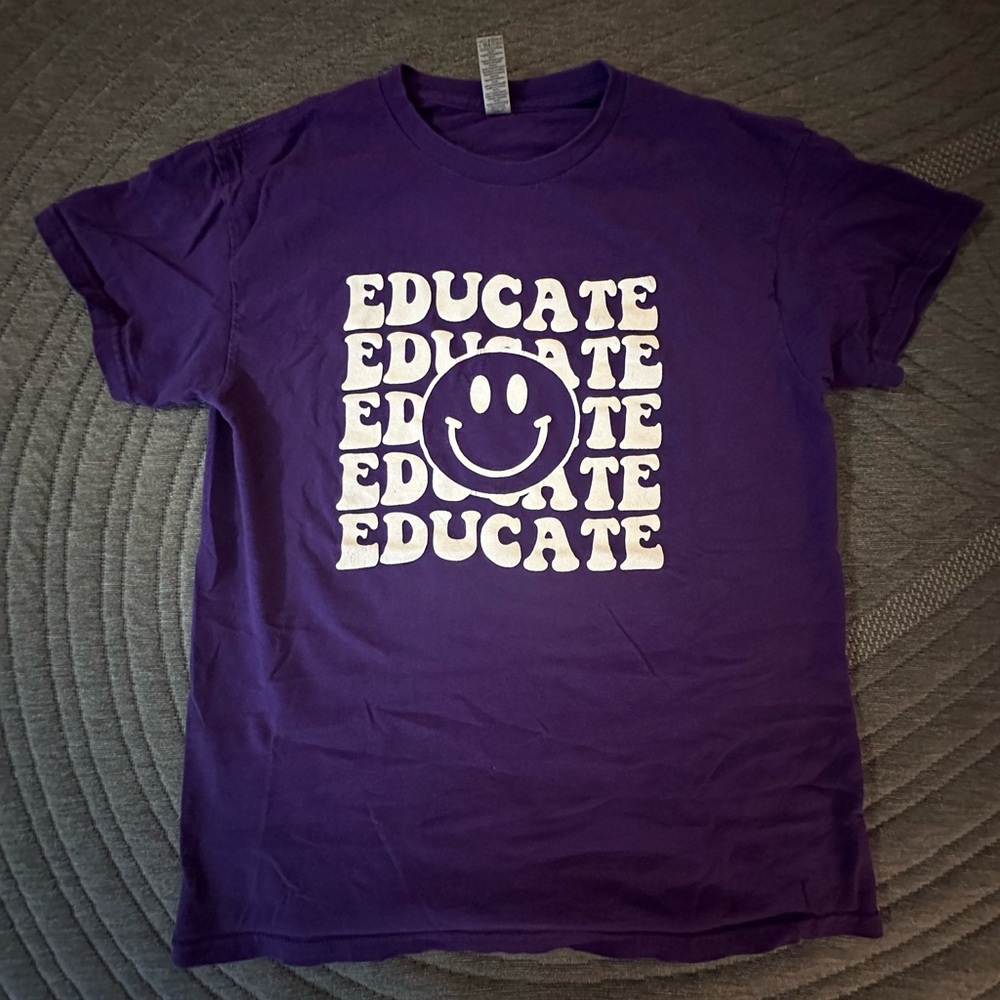 Gildan Purple Teacher Graphic Tee